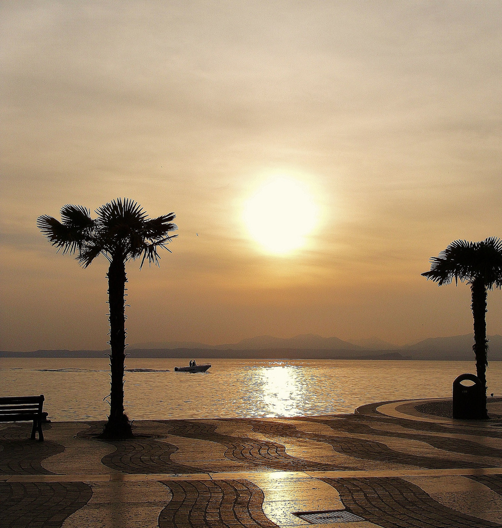 Abends am Lago di Garda