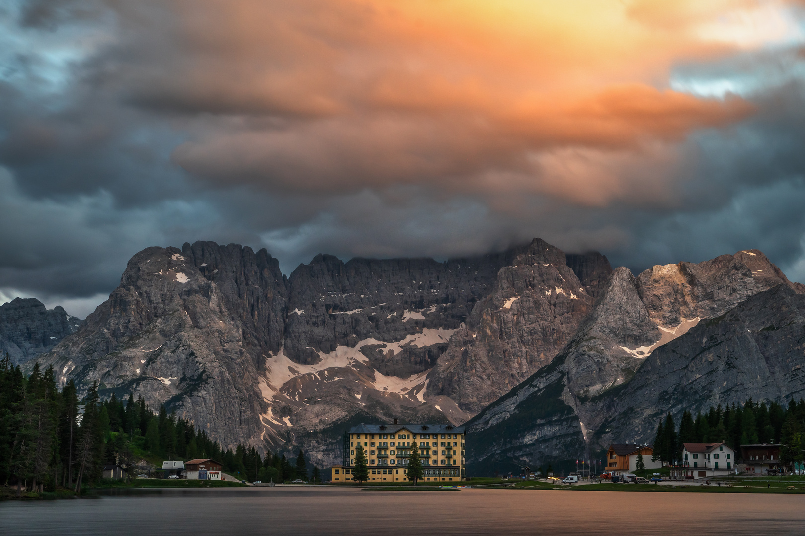 Abends am Lago Misurina