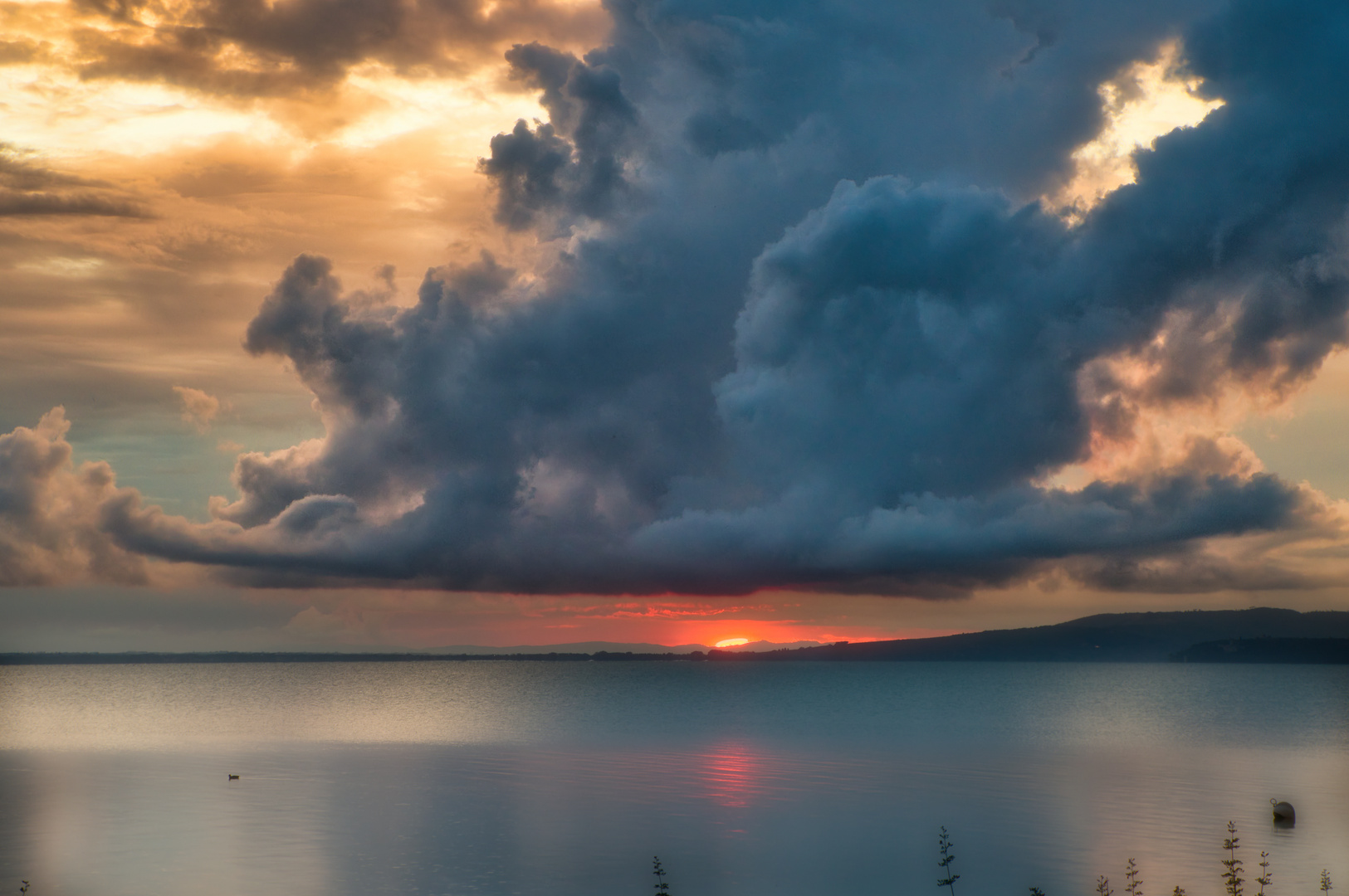 Abends am Lago Trasimeno