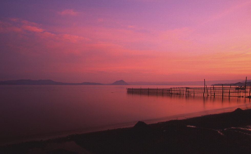 Abends am Lake Taal