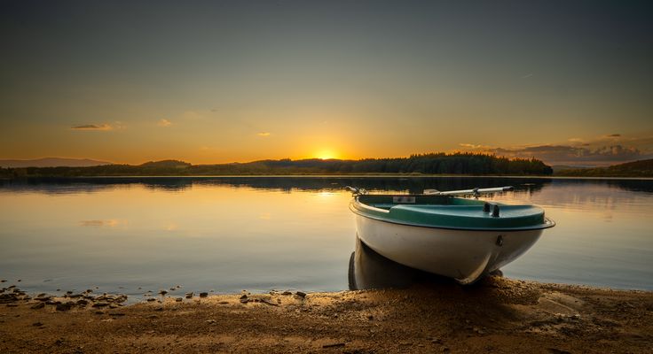 Abends am Lipno Stausee