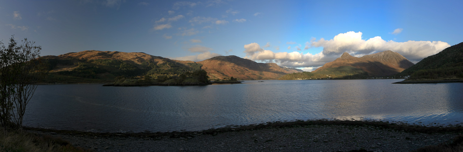 ... abends am Loch Leven ...