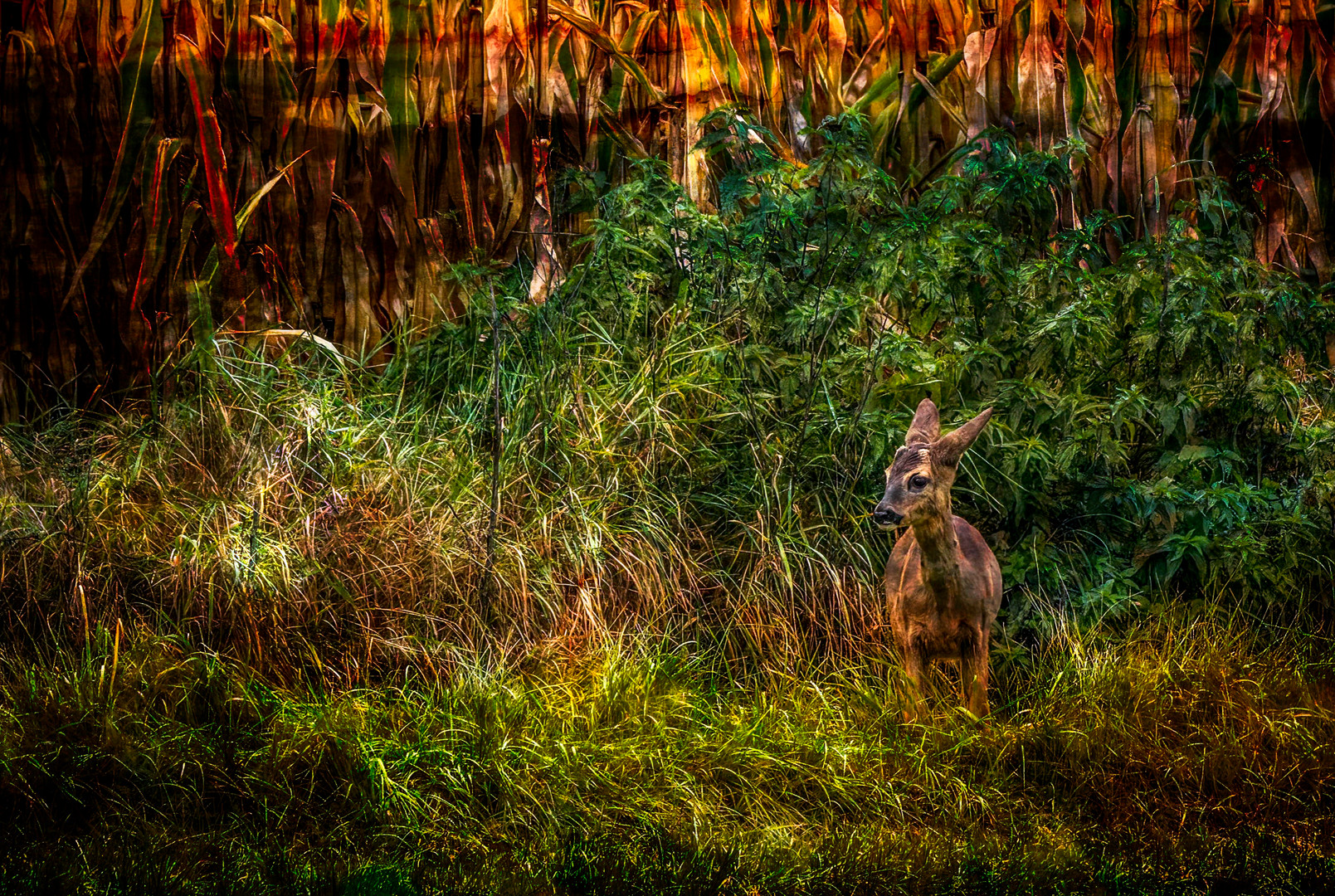 "Abends am Mais" (ISO 5000)