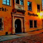 Abends am Marktplatz in Meißen