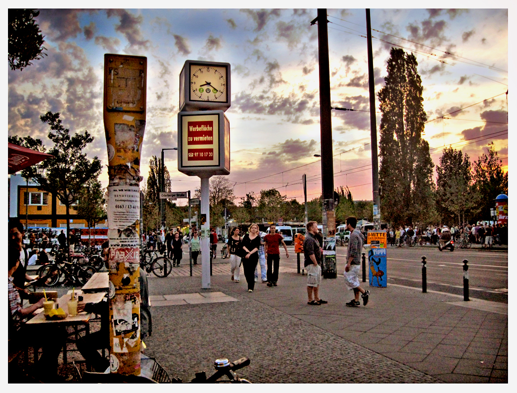 Abends am Mauerpark...