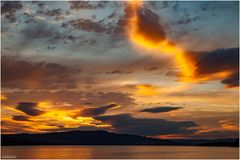 Abends am Mjøsa See