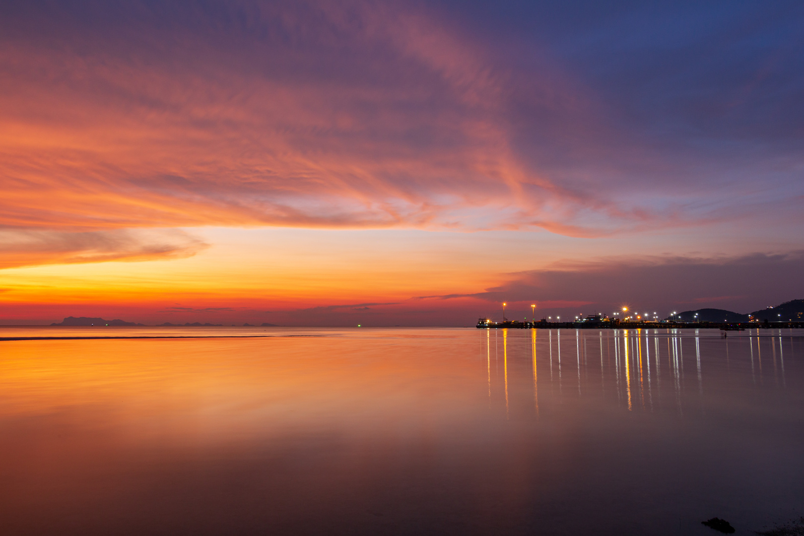 Abends am Nathon Pier