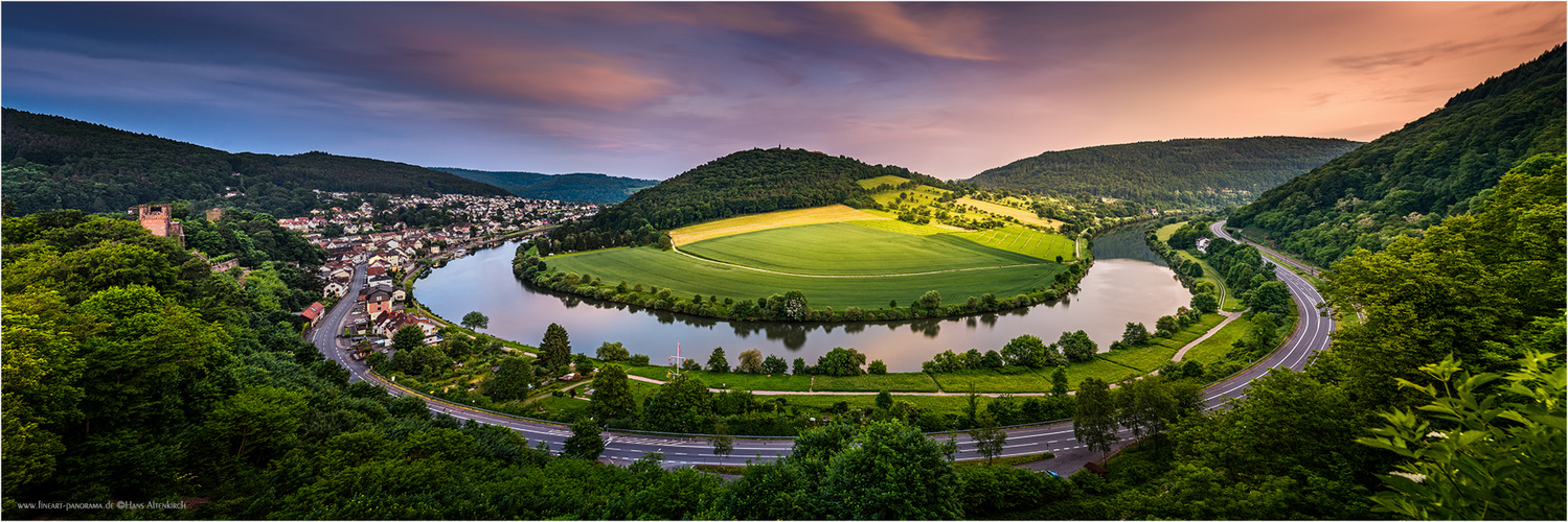 Abends am Neckar