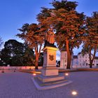 Abends am neugestalteten Schlossplatz Oranienburg