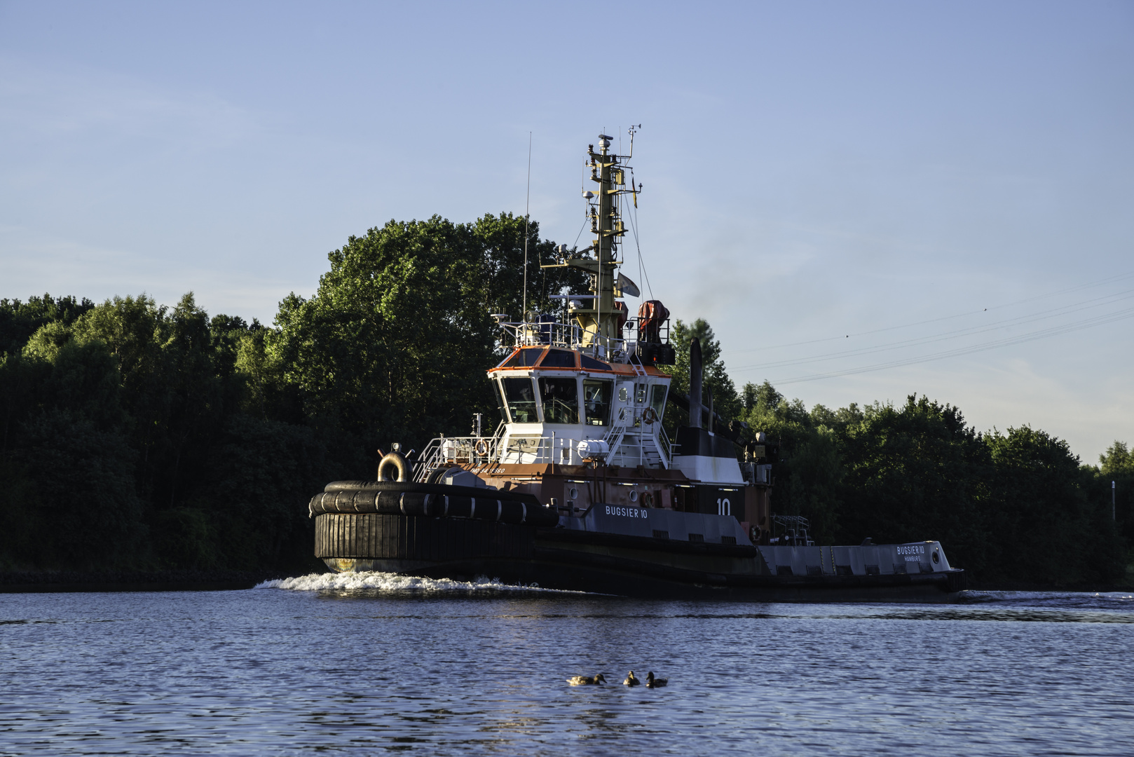 Abends am Nord-Ostsee-Kanal