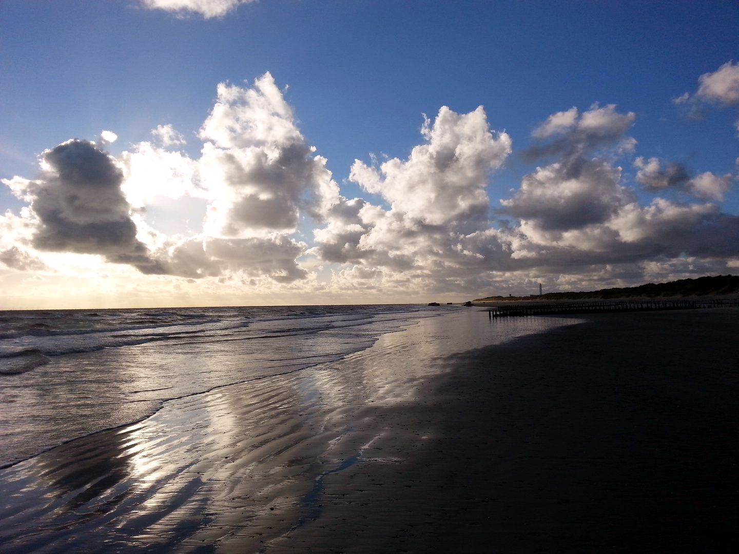 Abends am Nordseestrand von Blavand