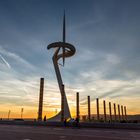 Abends am Olympia Stadion Barcelona