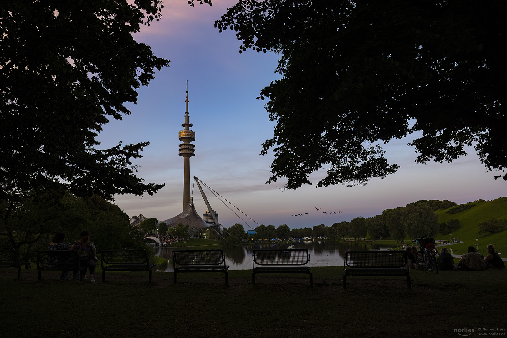 Abends am Olympiaturm