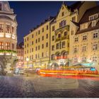 Abends am Platzl mit Blick aufs Hofbräuhaus