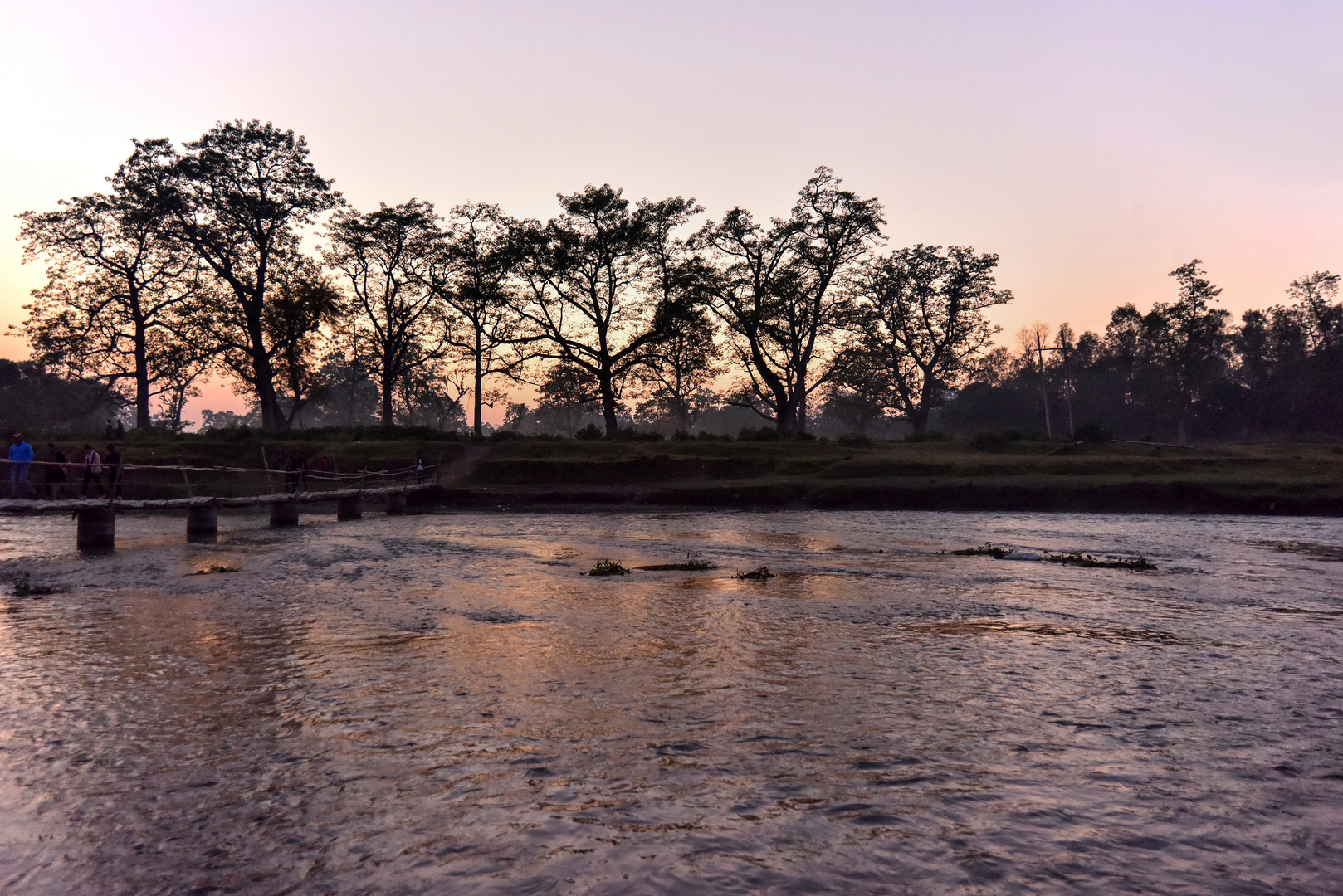 Abends am Rapti-Fluss