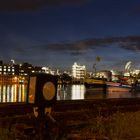 Abends am Rhein bei Ludwigshafen