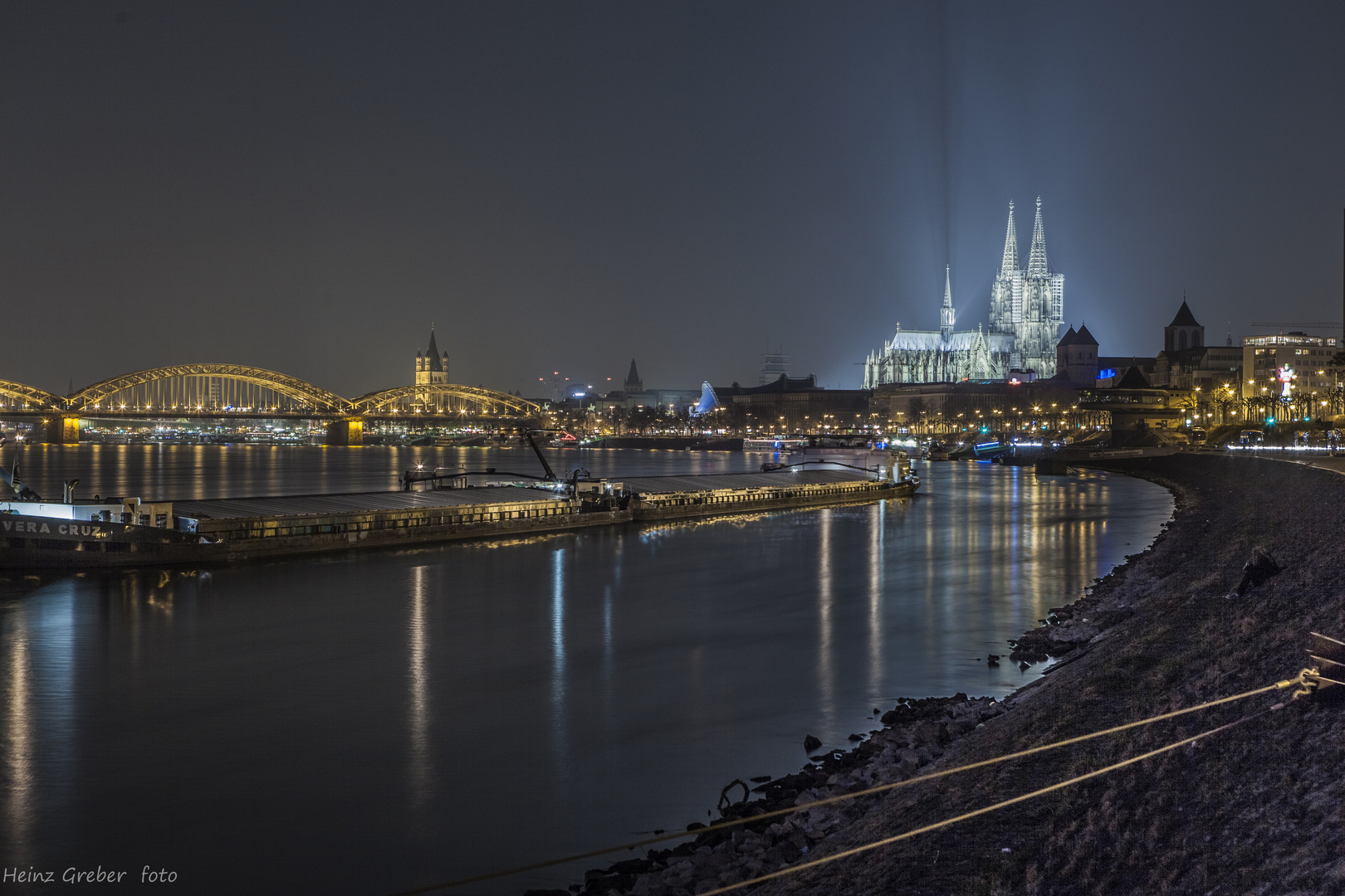 Abends am Rhein