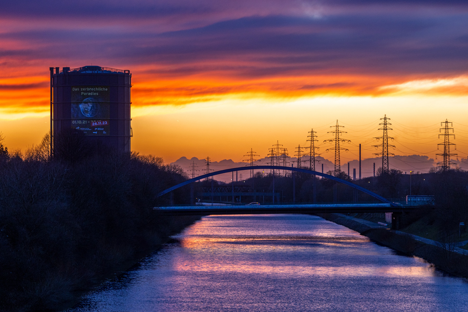 Abends am Rhein-Herne Kanal