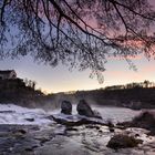 Abends am Rheinfall