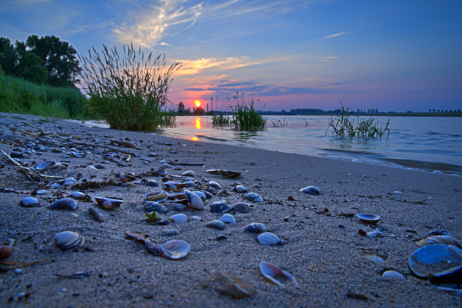 Abends am Rheinufer 