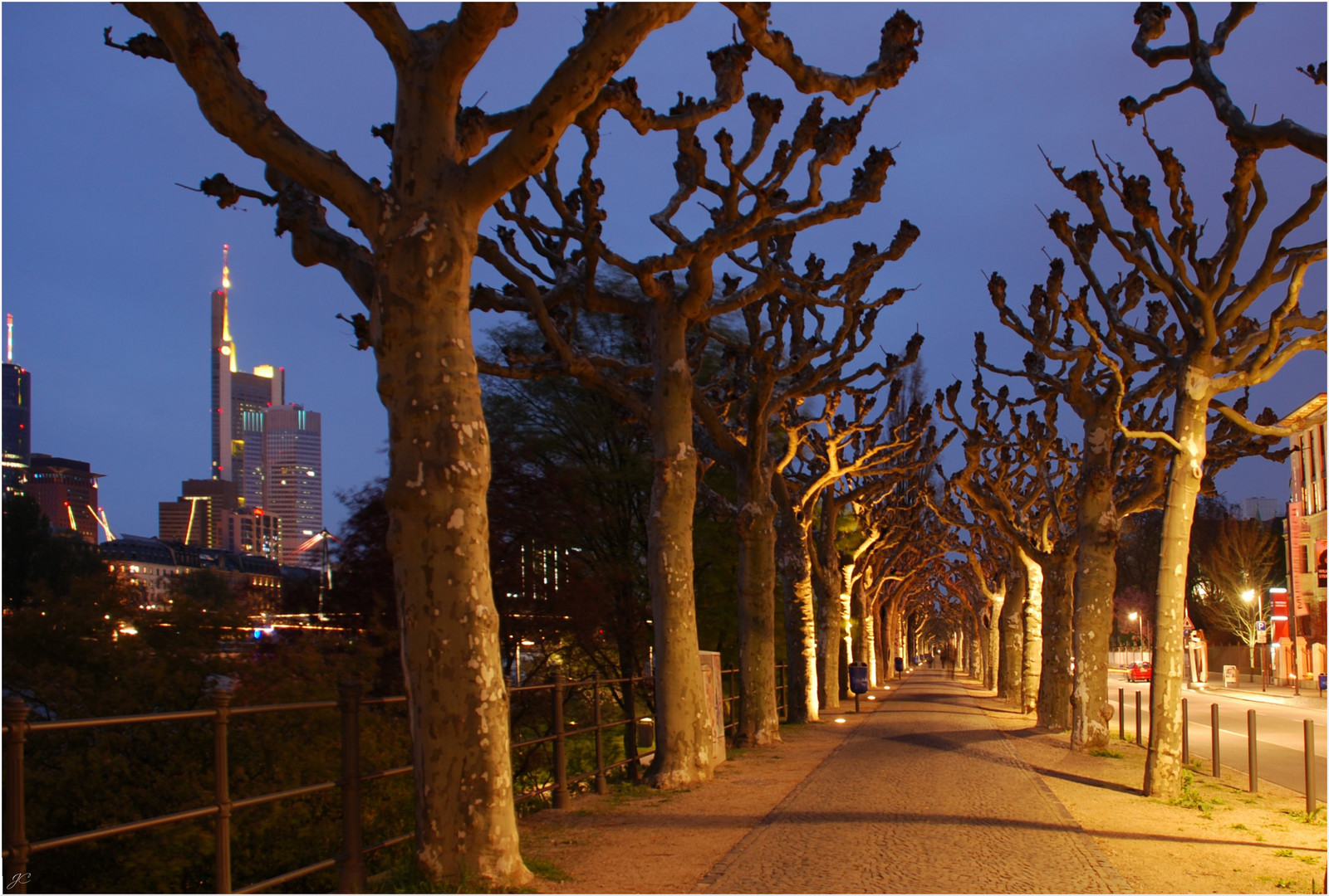 Abends am Schaumainkai