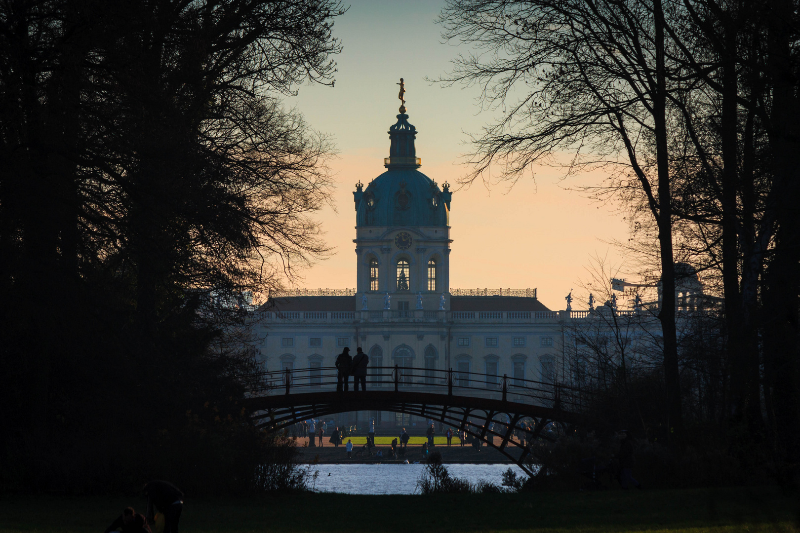 Abends am Schloss Charlottenburg