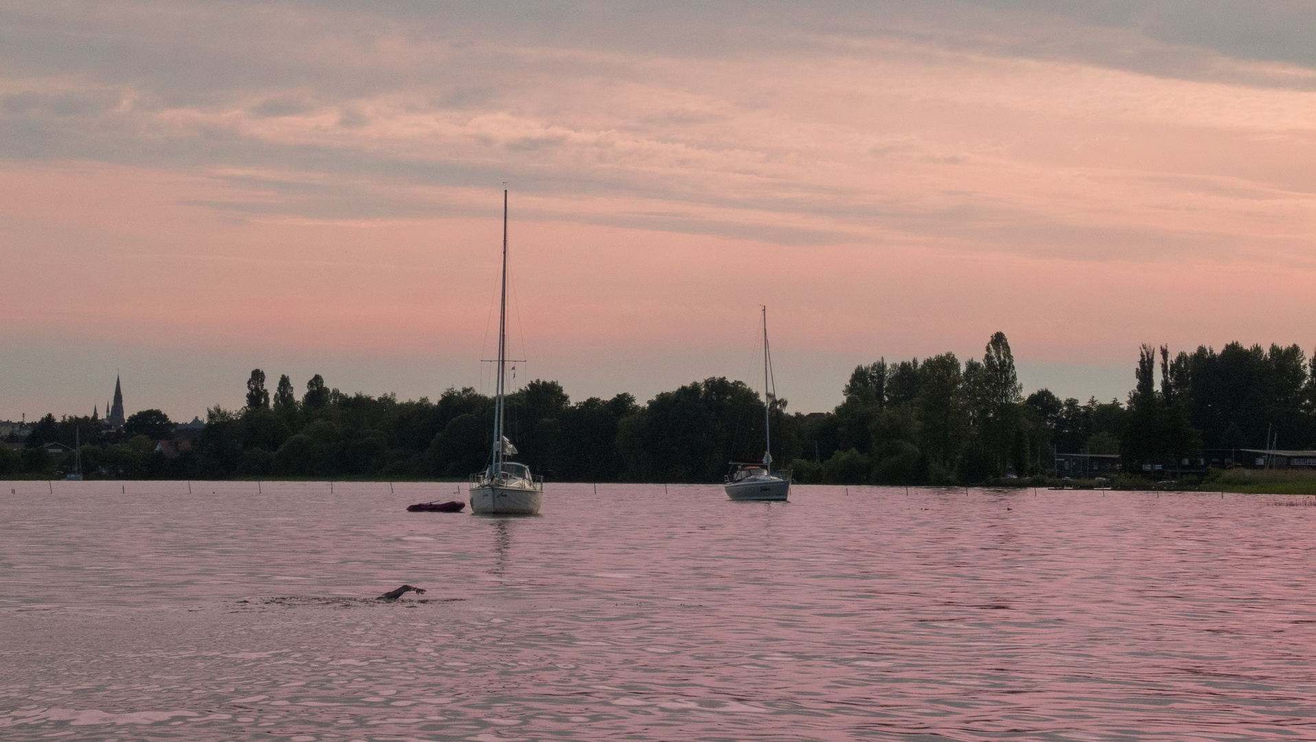 Abends am Schweriner See