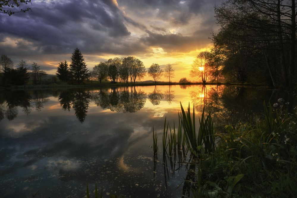 Abend`s am See