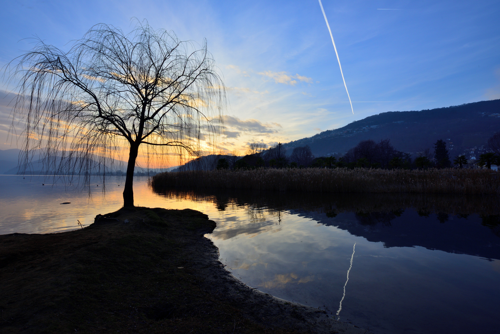 Abends am See