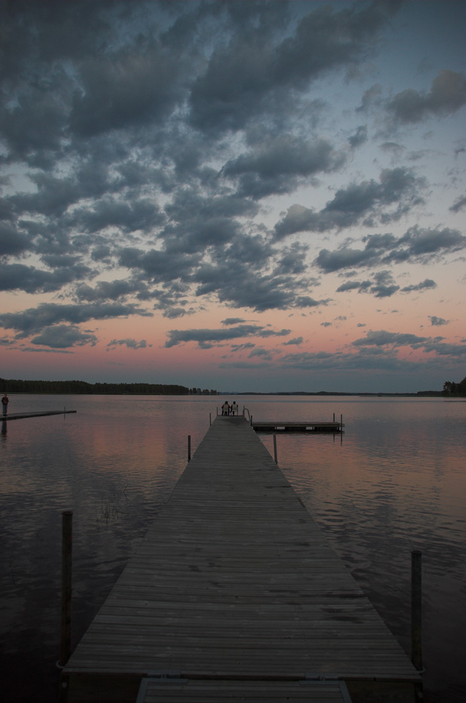 Abends am See 1