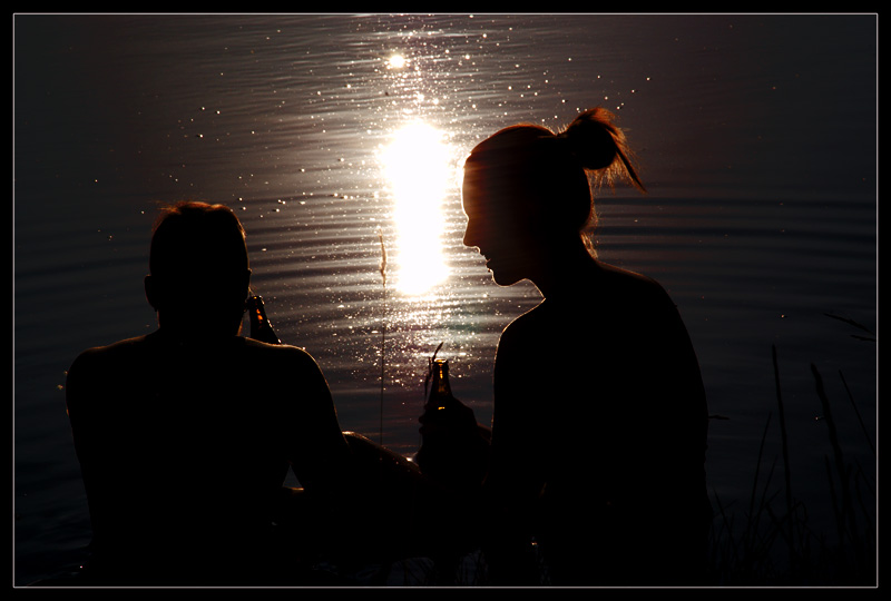 Abends am See