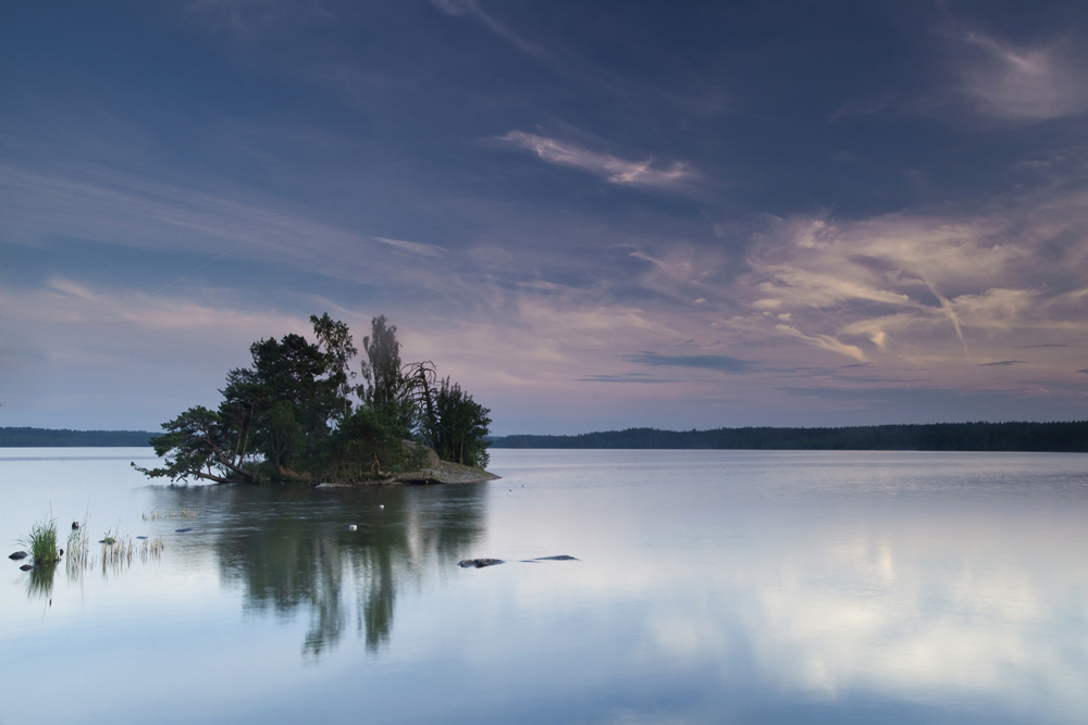 Abends am See