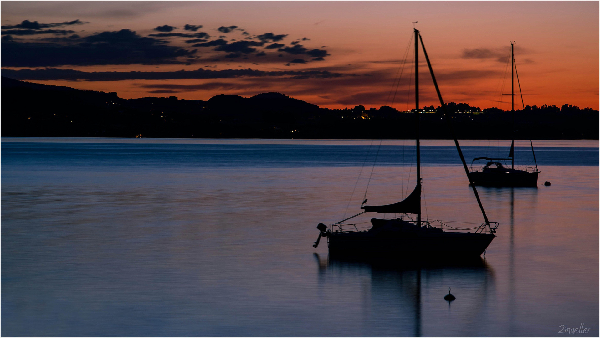 Abends am See