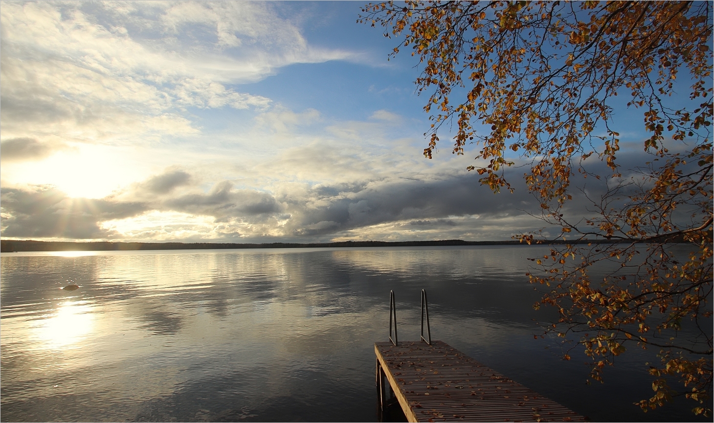 Abends am See