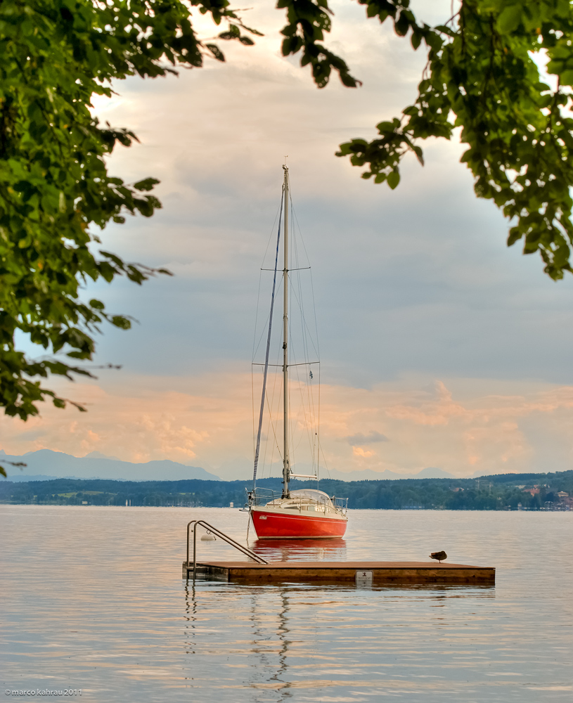 Abends am See