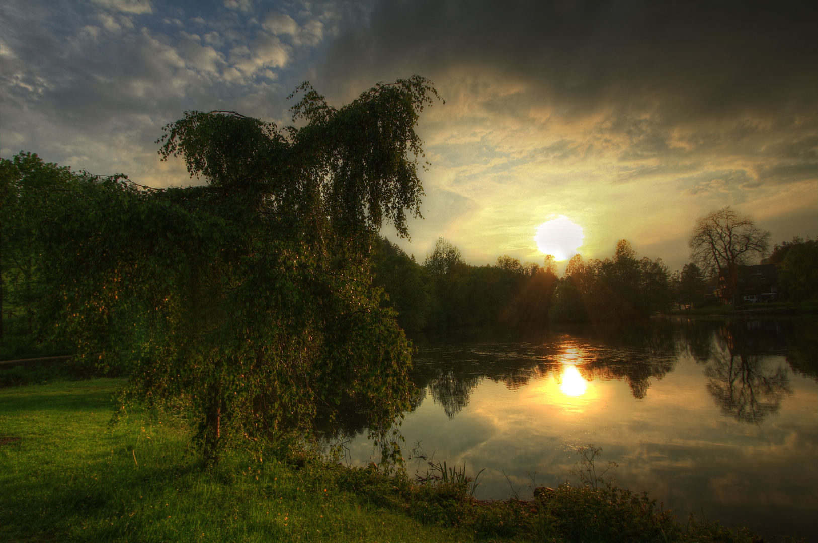 Abends am See