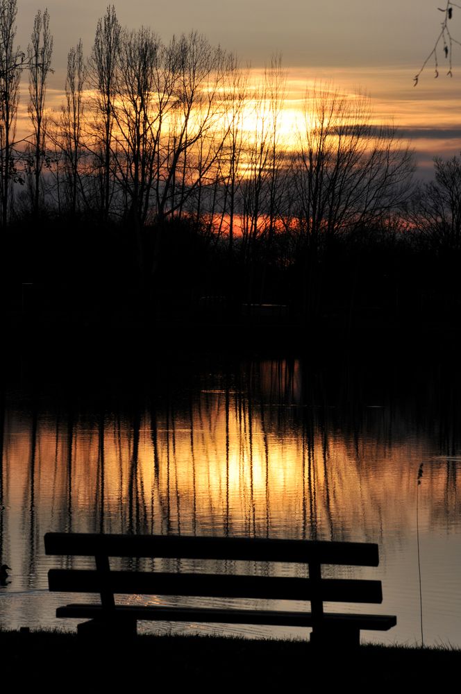 Abends am See