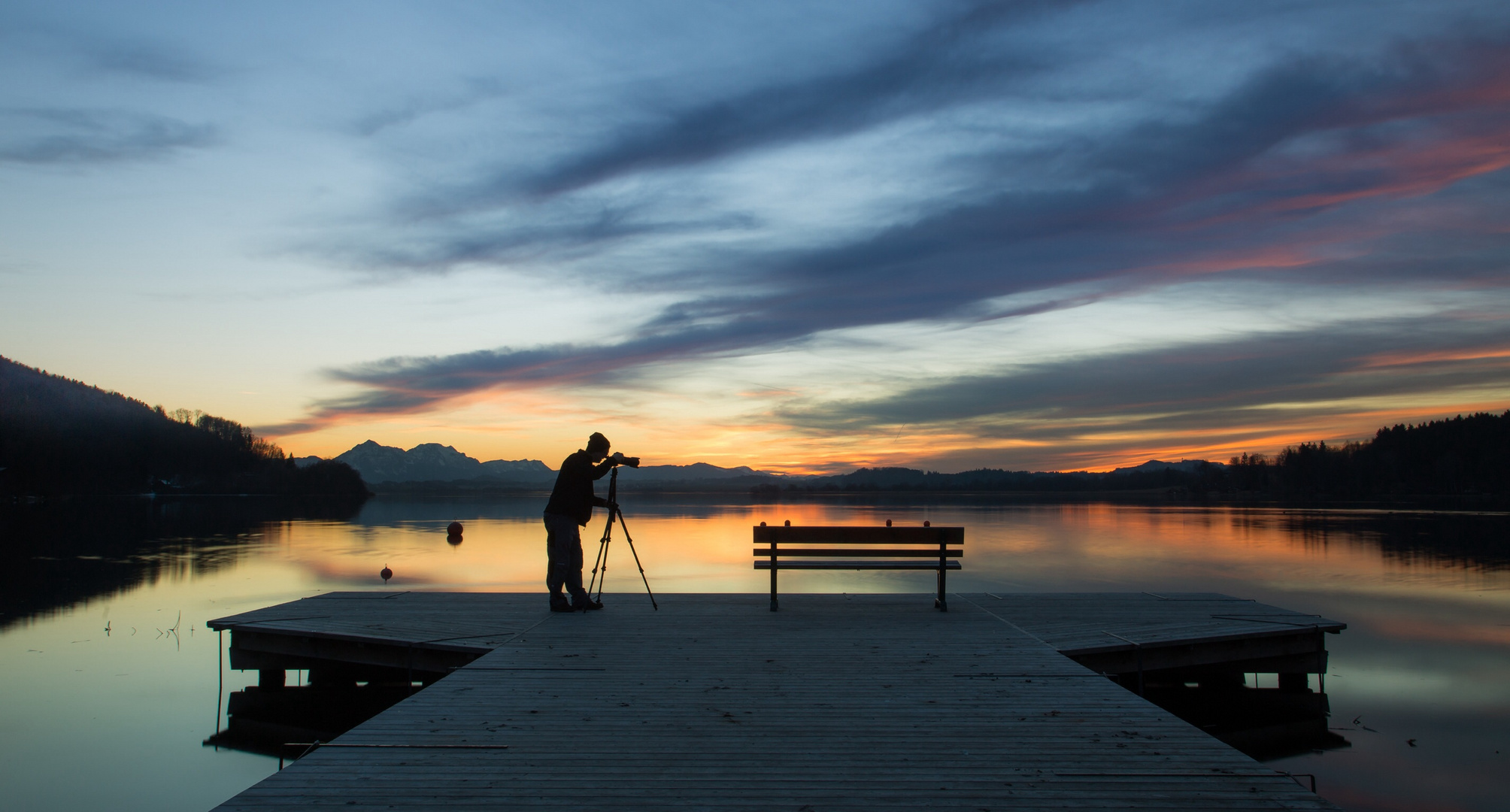 Abends am See...