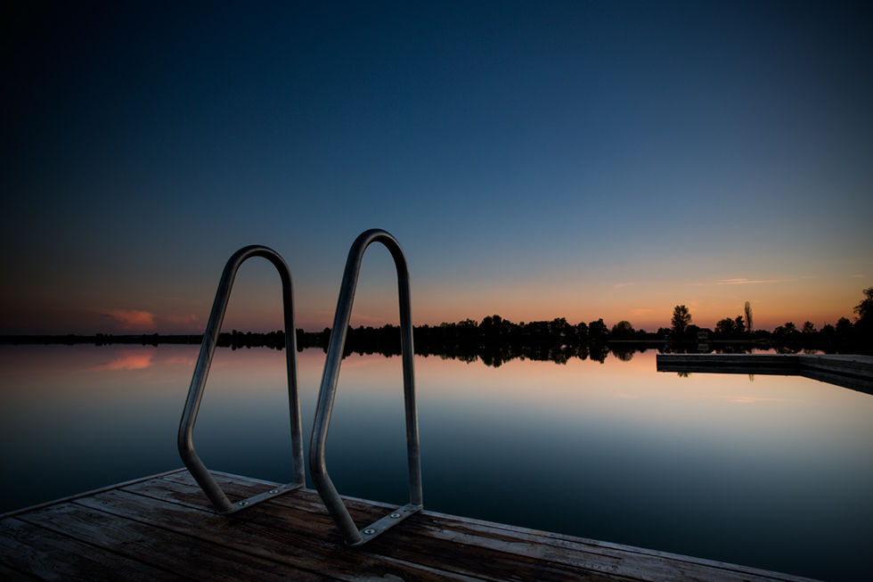 Abends am See