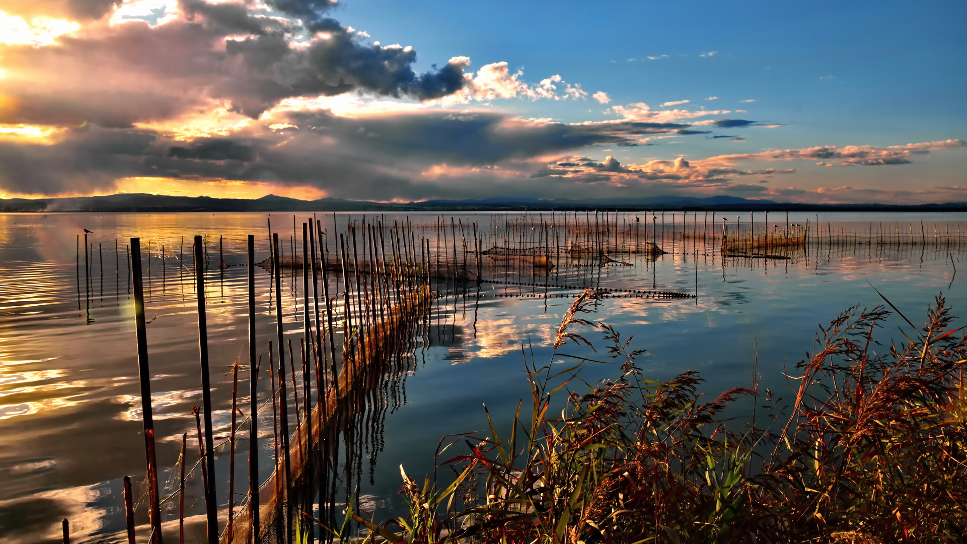 Abends am See