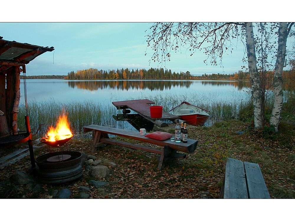 Abends am See