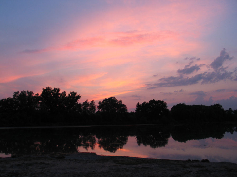 Abends am See