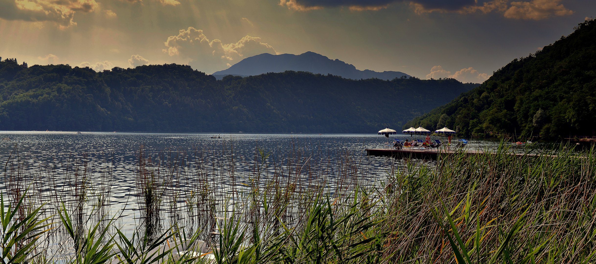 " Abends am See "