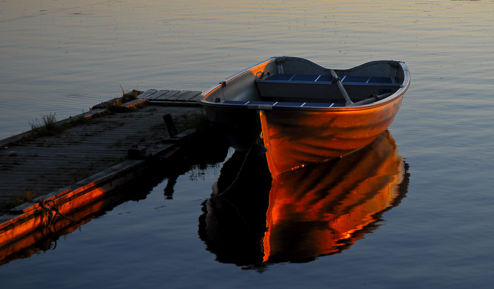 Abends am See