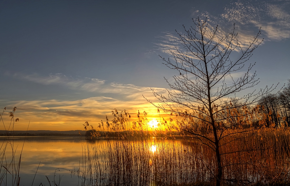 Abends am See