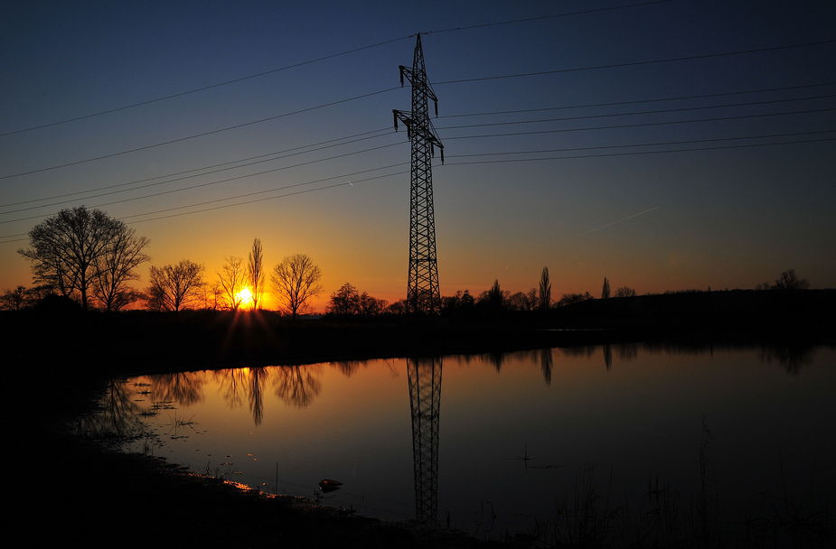 Abends am See