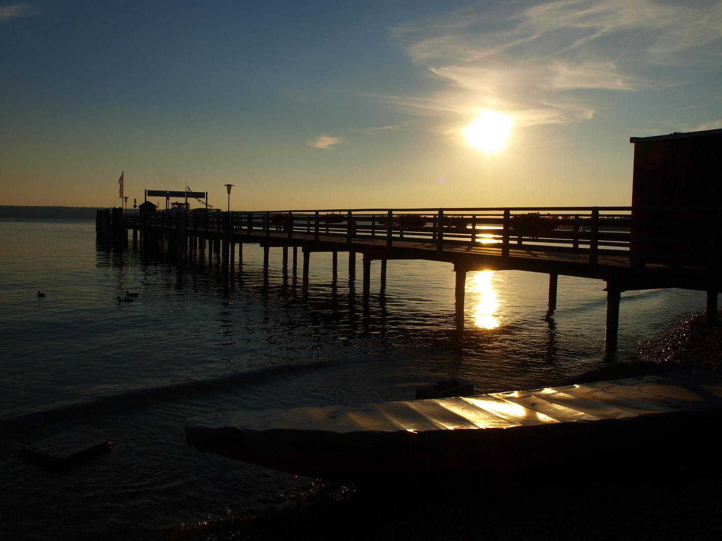 Abends am See