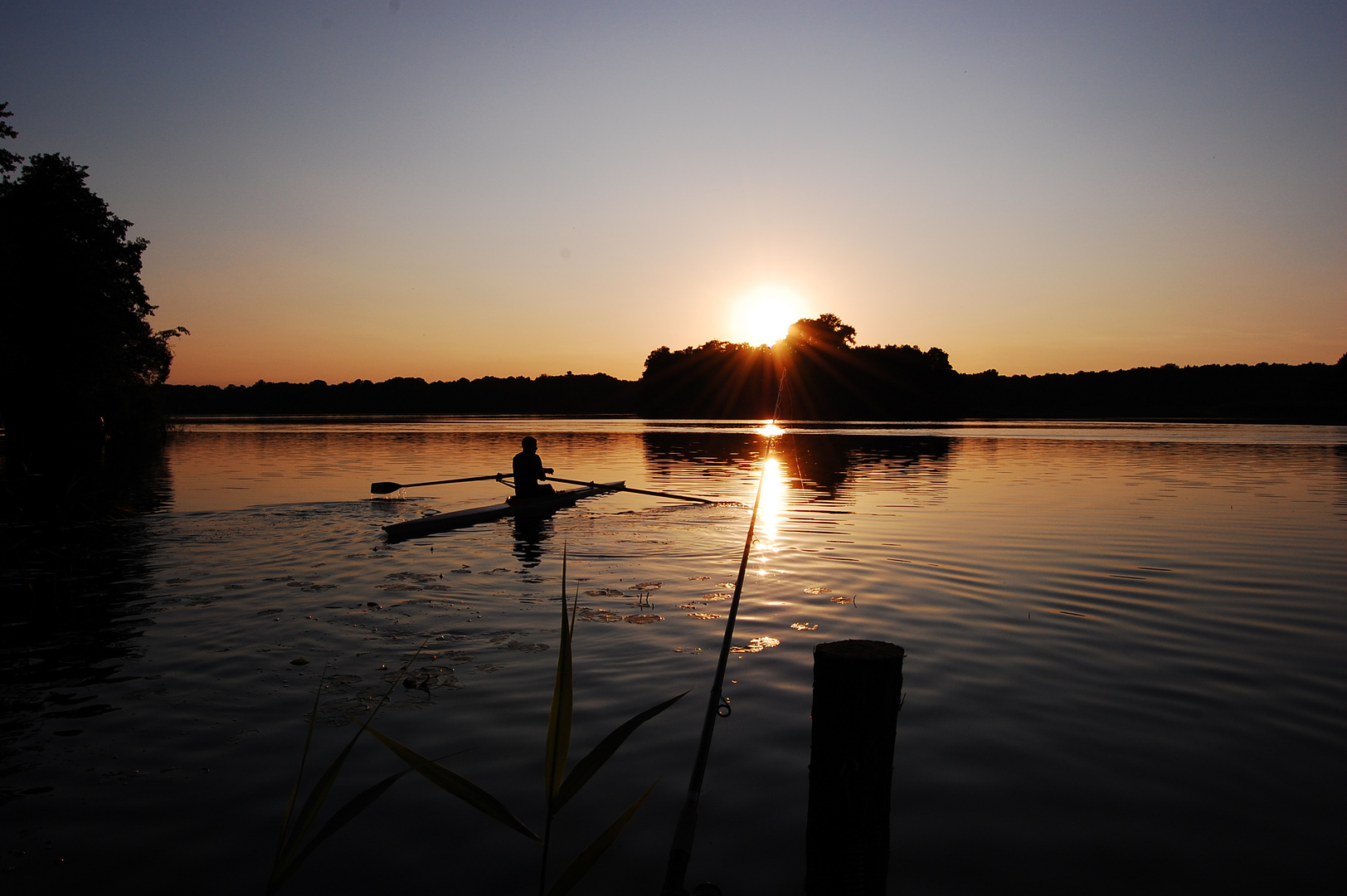 Abends am See