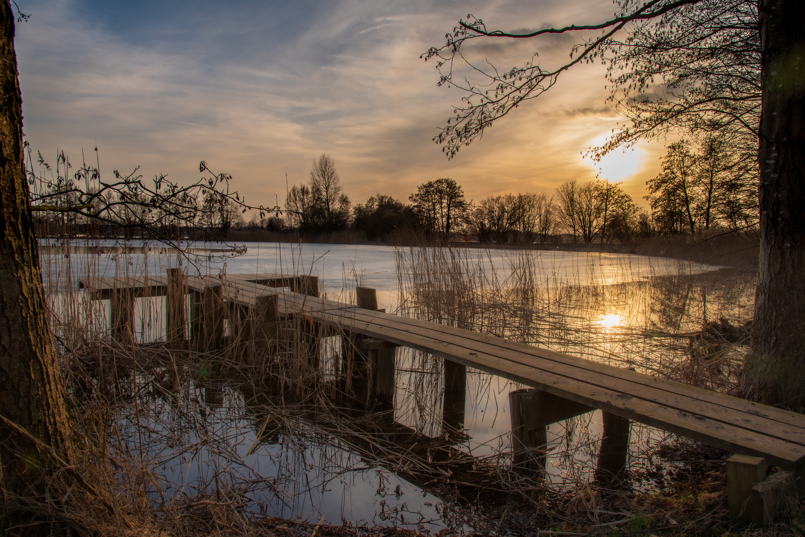 Abends am See