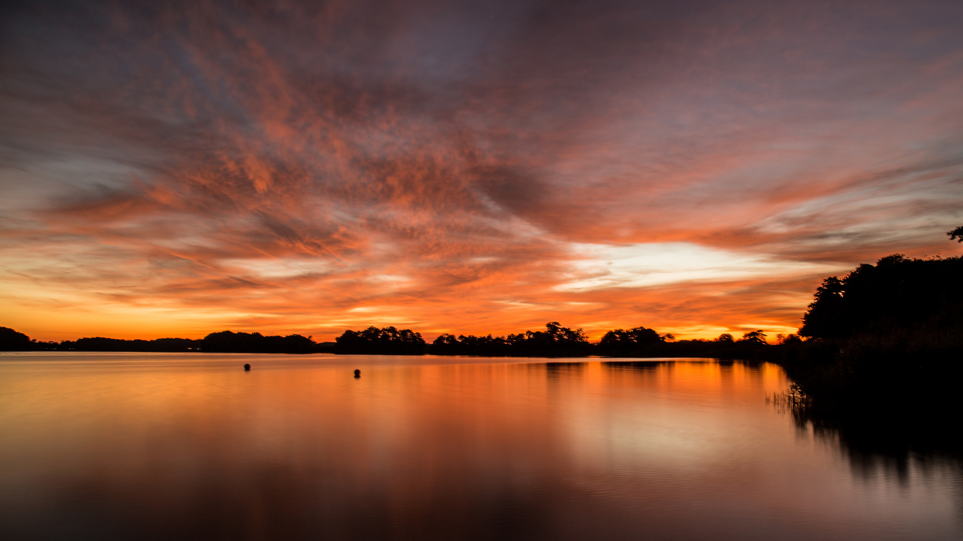 Abends am See